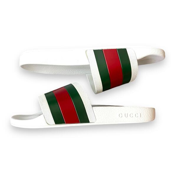 Mens Gucci Pursuit 72 Slide Sandals Shoes with box  sz 8 - Picture 2 of 10